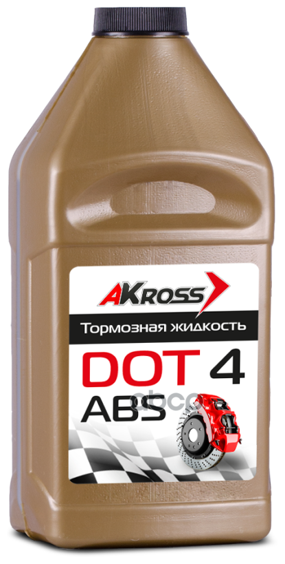 Тормозная Жидкость Dot-4 (Золото) 455г AKross арт. aks0001dot