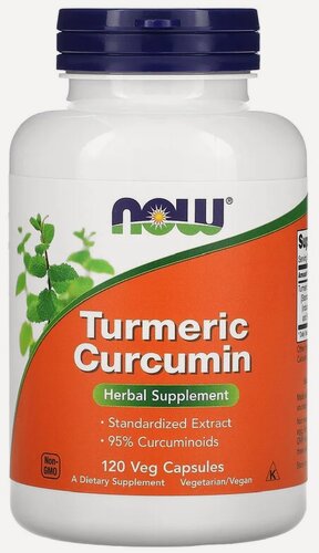Изображение товара Now Foods Curcumin 665 мг 120 капсул, антиоксидантный эффект