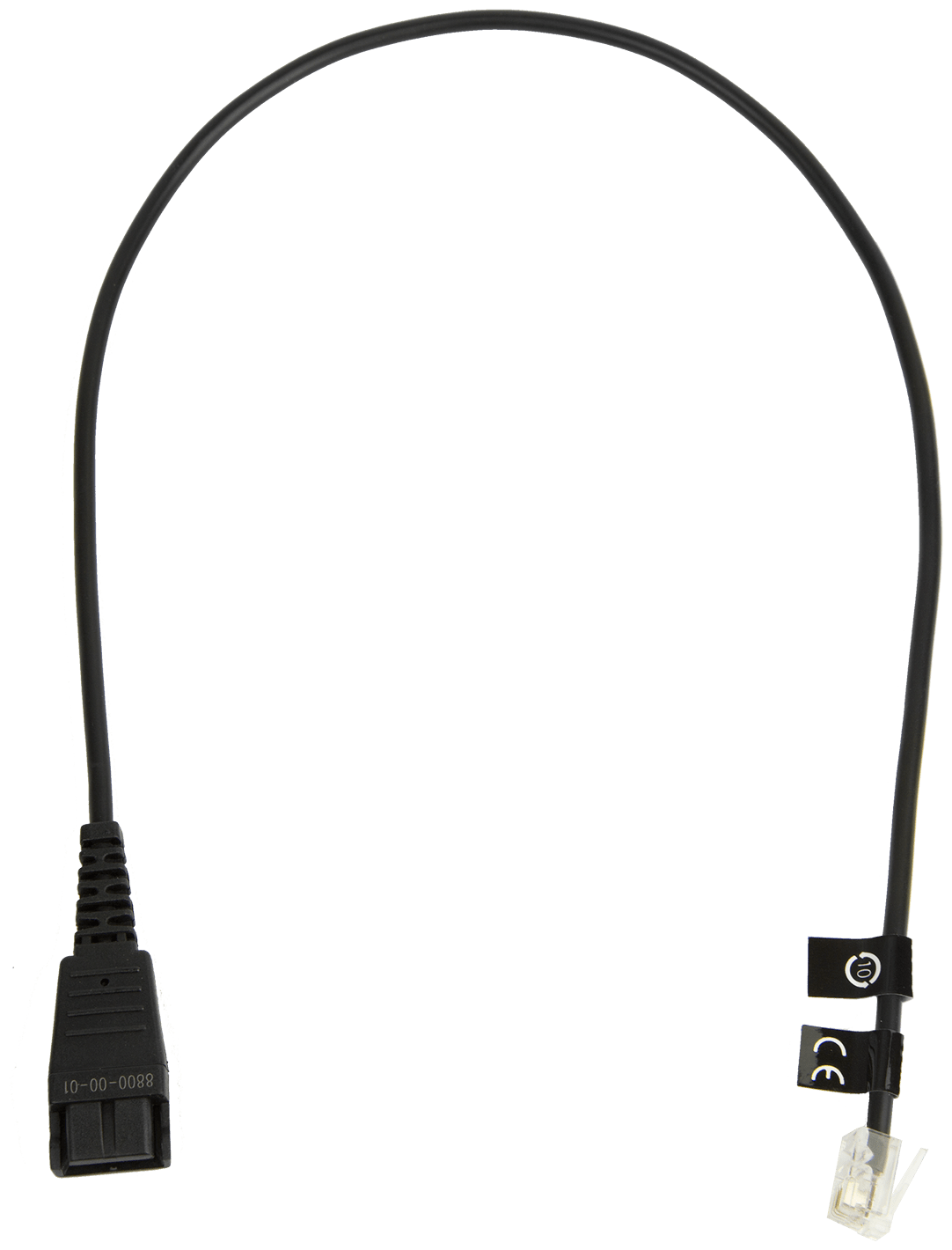 Jabra шнур-переходник с QD на RJ9 ( 8800-00-01 )