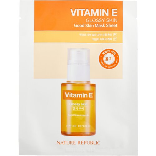 NATURE REPUBLIC Тканевая маска для лица с витамином Е Good Skin Vitamin E Mask Sheet, 24 мл graceday traditional oriental mask sheet vitamin c 1 sheet 27g