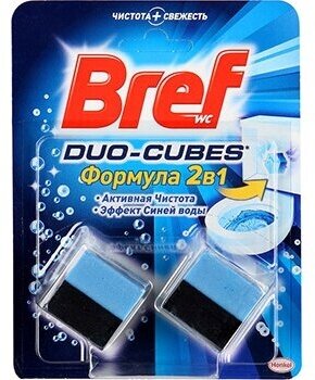 Кубики для сливного бачка Bref Duo-Cubes 50 г x 2 шт (1 Упаковка) - фотография № 7