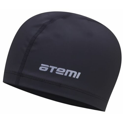 Шапочка для плавания ATEMI PU 20, черный шапочка для плавания atemi pu 51 голубой