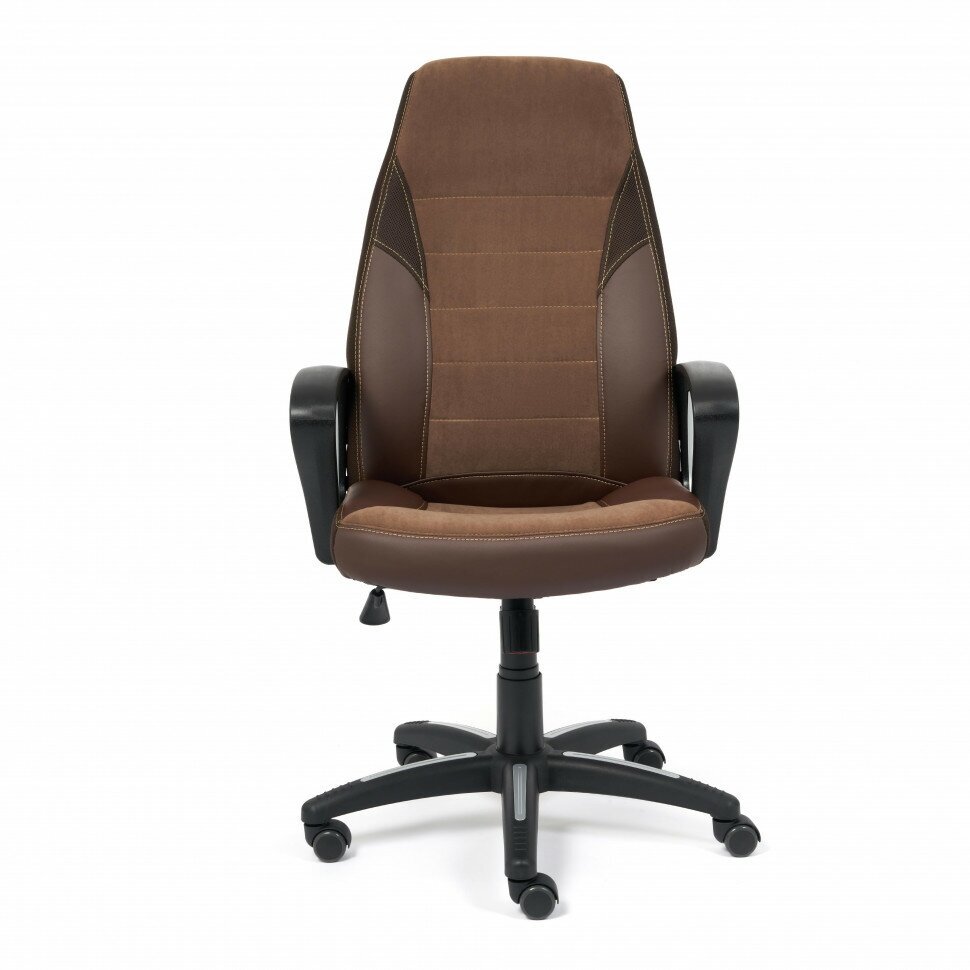 Компьютерное кресло TetChair Интер офисное, обивка: искусственная кожа/текстиль, цвет: коричневый - фотография № 19
