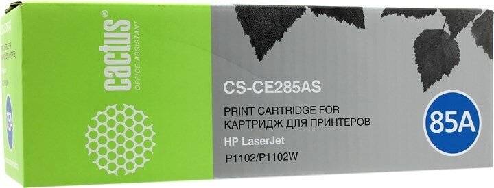 Набор картриджей Cactus CS-CE285AS-4, черный, 1600 страниц, совместимый для LaserJet Pro M1132 / M1212nf / M1217nfw / P1102 / P1102w / P1214nfh / M1132s