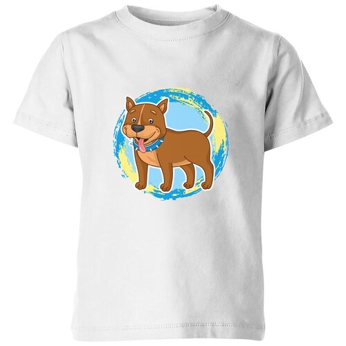 Футболка Us Basic, размер 12, белый детская футболка корги мультяшная собака 152 синий