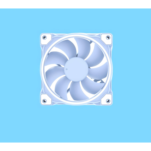 Вентилятор для корпуса ID-Cooling ZF-12025 Baby Blue 120mm, 900 2000 RPM, 4Pin PWM вентилятор для корпуса id cooling zf 12025 argb snow