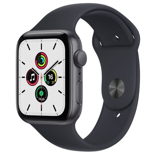 Умные часы APPLE Watch SE GPS 44mm Midnight Aluminum Case with Midnight Sport Band - ML 3301300₽