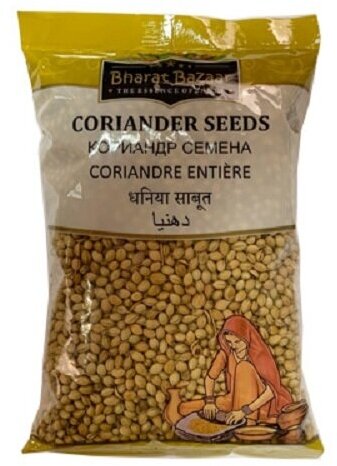 Кориандр семена Coriander Seeds Bharat Bazaar 100 гр.