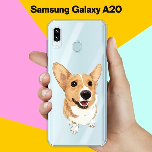 Силиконовый чехол Хороший корги на Samsung Galaxy A20 силиконовый чехол хороший корги на samsung galaxy m30s