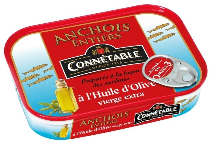 Connetable Анчоусы в оливковом масле первого отжима экстра, 100 г