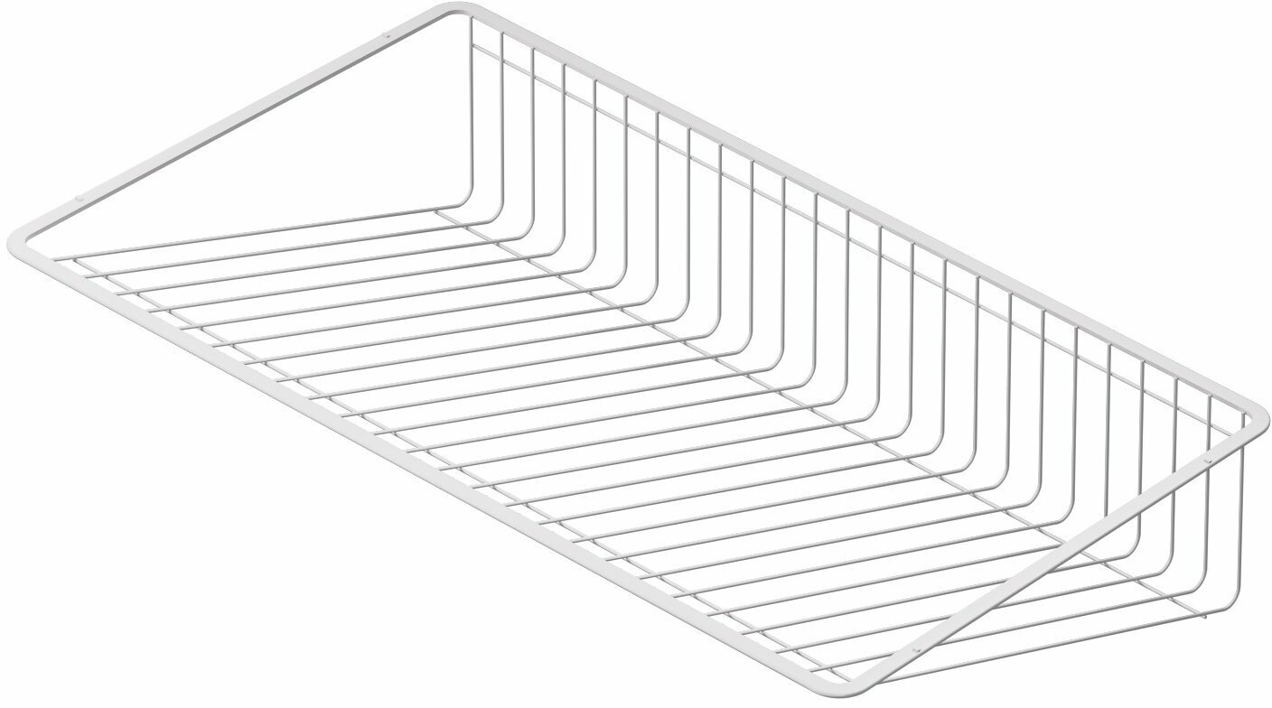 Обувница проволочная выдвижная для каркаса Hoff Оскар 643х131х368 цвет белый