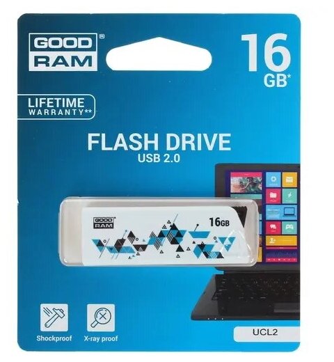 Память USB Flash 16 ГБ Goodram UCL2 [UCL2-0160W0R11]
