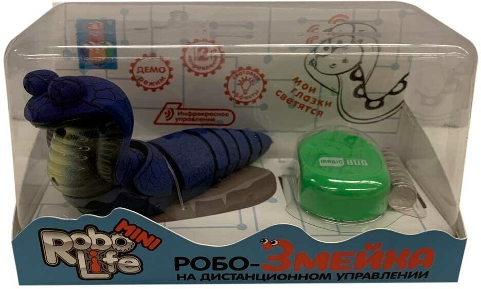 RoboLife Робо-Змейка синяя (Т18752) 1toy - фото №10