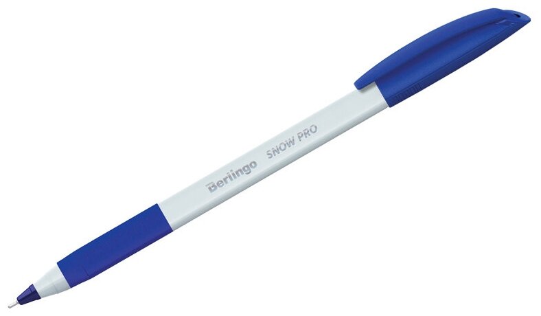 Ручка шариковая Berlingo Triangle Snow Pro (0.5мм, синий цвет чернил) 12шт. (CBp_70862)