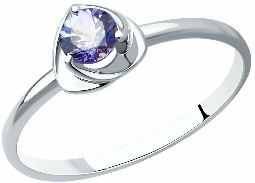 Кольцо Diamant online, серебро, 925 проба, танзанит