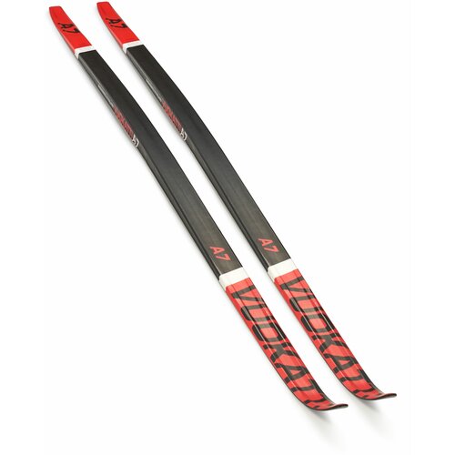 Лыжи беговые взрослые 170 см VUOKATTI Wax Black Red