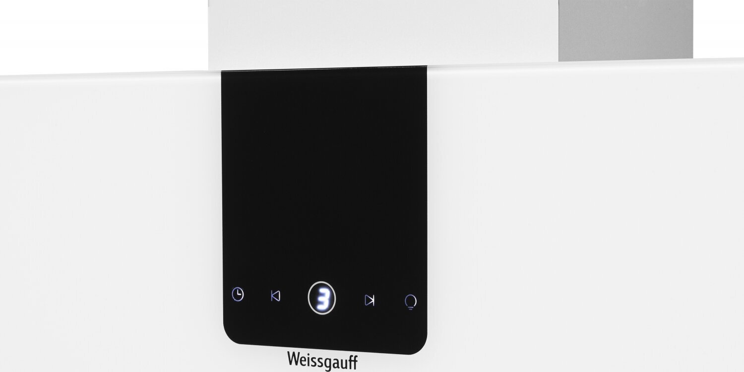 Каминная вытяжка Weissgauff Premium Vela 900 Wh Sensor белый (430312) - фото №7