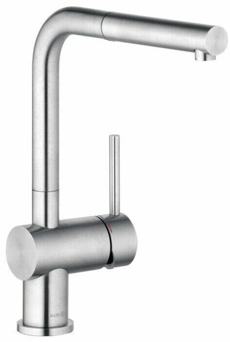 Смеситель для кухни KLUDI STEEL 45851F877 из нержавеющей стали, матовый хром
