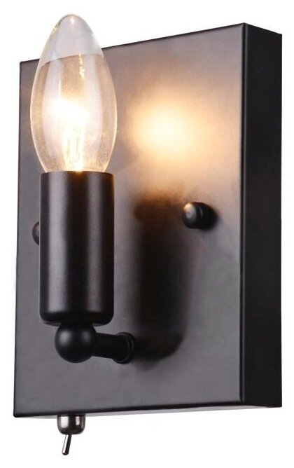 Бра Arte Lamp Bastiglia A8811AP-1BK, E14, 40 Вт, кол-во ламп: 1 шт.