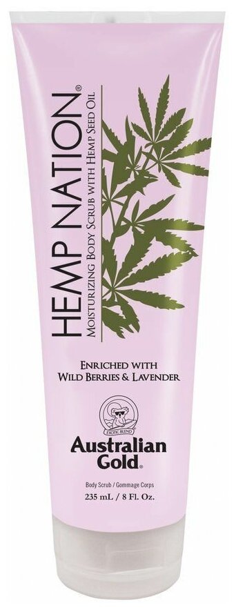 Australian Gold Hemp Nation Wild Berries & Lavender, скраб для тела