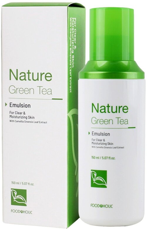 Эмульсия для лица успокаивающая Fooda Holic Nature Green Tea Emulsion с экстрактом зеленого чая 150 мл