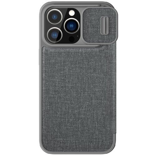 Чехол Nillkin Qin Pro (Cloth) для iPhone 14 Pro, Classical Grey