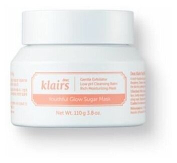 Dear, Klairs Youthful Glow Sugar mask Деликатная маска-скраб с частичками сахара, 110 гр