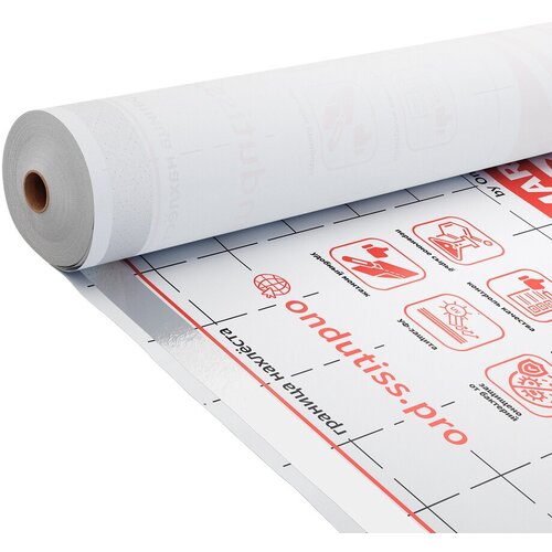 Ветро-влагозащита для стен/фасадов Ondutiss Smart A с монтажной лентой 80 г/м2 70 кв. м