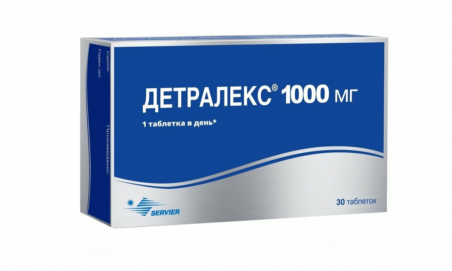 Детралекс таб. п/о плен., 1000 мг, 30 шт.