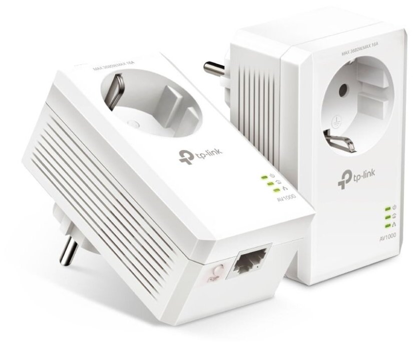 Сетевой адаптер Powerline TP-Link TL-PA7017P KIT AV1000 Gigabit Ethernet (упак:2шт)