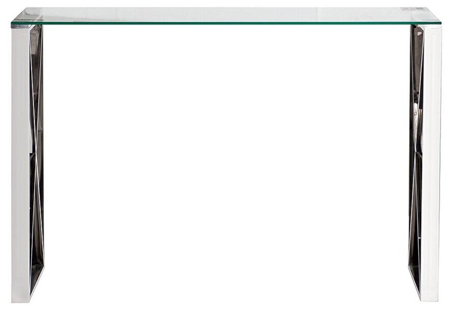 Консоль Garda Decor прозрачное стекло/хром 47ED-CST008