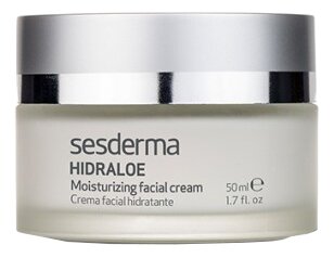 SesDerma Hidraloe Moisturizing Facial Cream Крем увлажняющий для лица с экстрактом Алоэ, 50 мл
