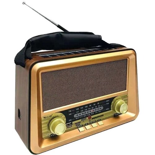 Ретро-винтаж радиоприёмник Golon RX-BT1006SQ FMAMSW USBSD Bluetooth пульт ДУ на солнечной батарее 215000₽