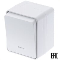 Механизм W1120108 a051619 выключателя двухклавишный с подсветкой скрытой проводки черный Werkel
