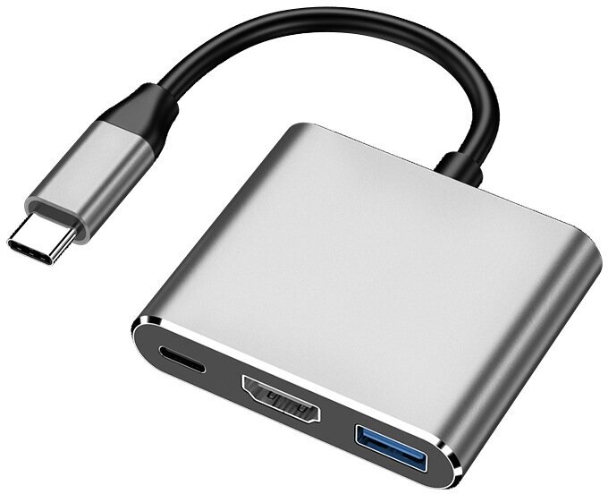 USB концентратор HUB Type-C - USB3.0 + HDMI + PD