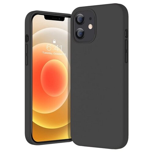 Krutoff / Чехол-накладка Krutoff Silicone Case для iPhone 12 mini (Айфон 12 мини) черный