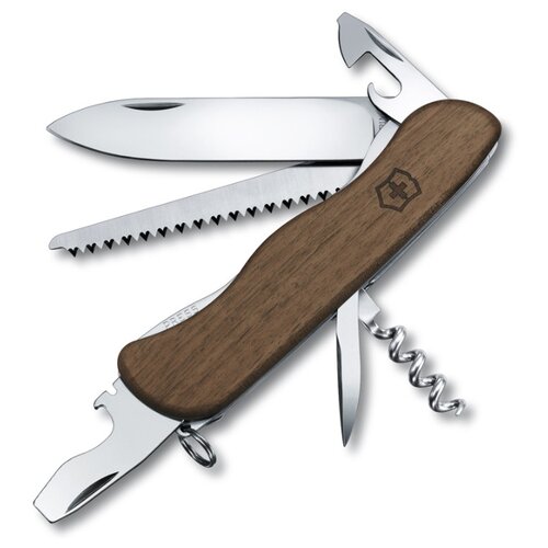 фото Нож перочинный victorinox "forester", 111 мм, 10 функций, с фиксатором лезвия, деревянная рукоять