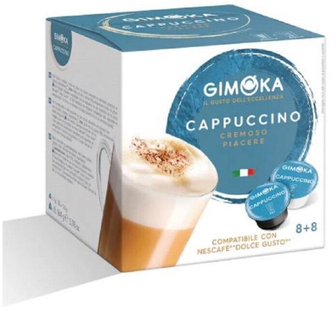 Кофе в капсулах Gimoka Dolce Gusto Cappucino (DG), 16кап/уп - фотография № 1