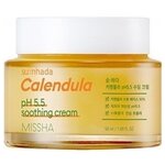 Missha Su:Nhada Calendula pH Balancing and Soothing Cream Успокаивающий крем для лица с календулой - изображение
