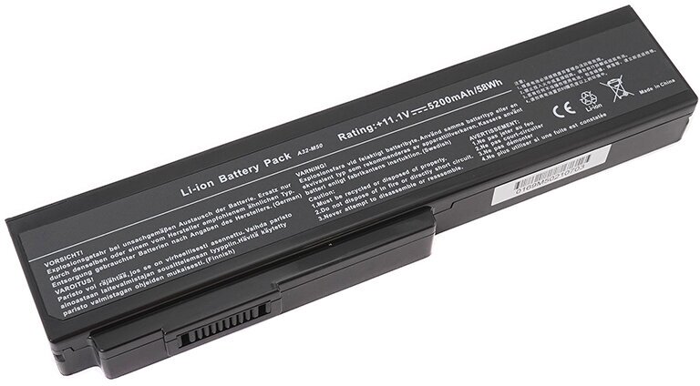 Аккумулятор OEM (совместимый с A33-M50 A32-N61) для ноутбука Asus X55 11.1V 5200mAh черный