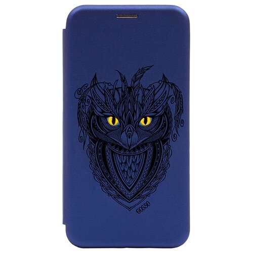 фото Чехол-книжка book art jack grand owl для xiaomi redmi 8a синий gosso