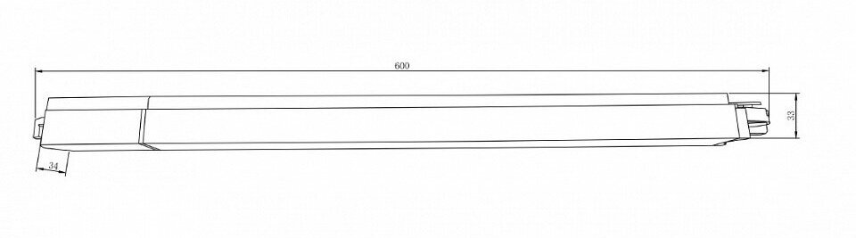 Трековый светильник 24W 3000К для магнитного шинопровода Single phase track system Technical TR000-1-24W3K-B Maytoni - фото №4