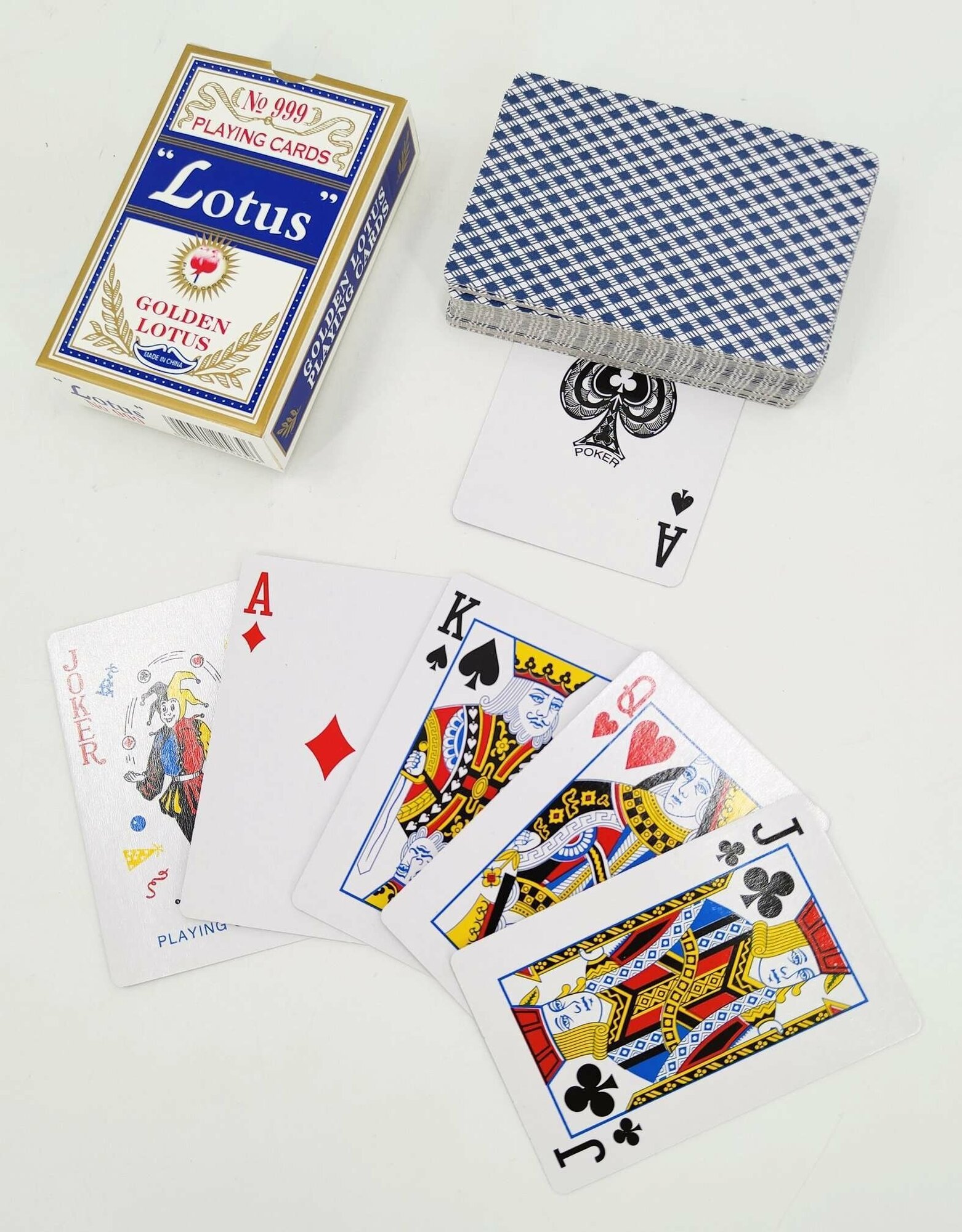 Карты игральные с пластиковым покрытием LOTUS 54 шт/100% пластиковые для покера, карточных и настольных игр