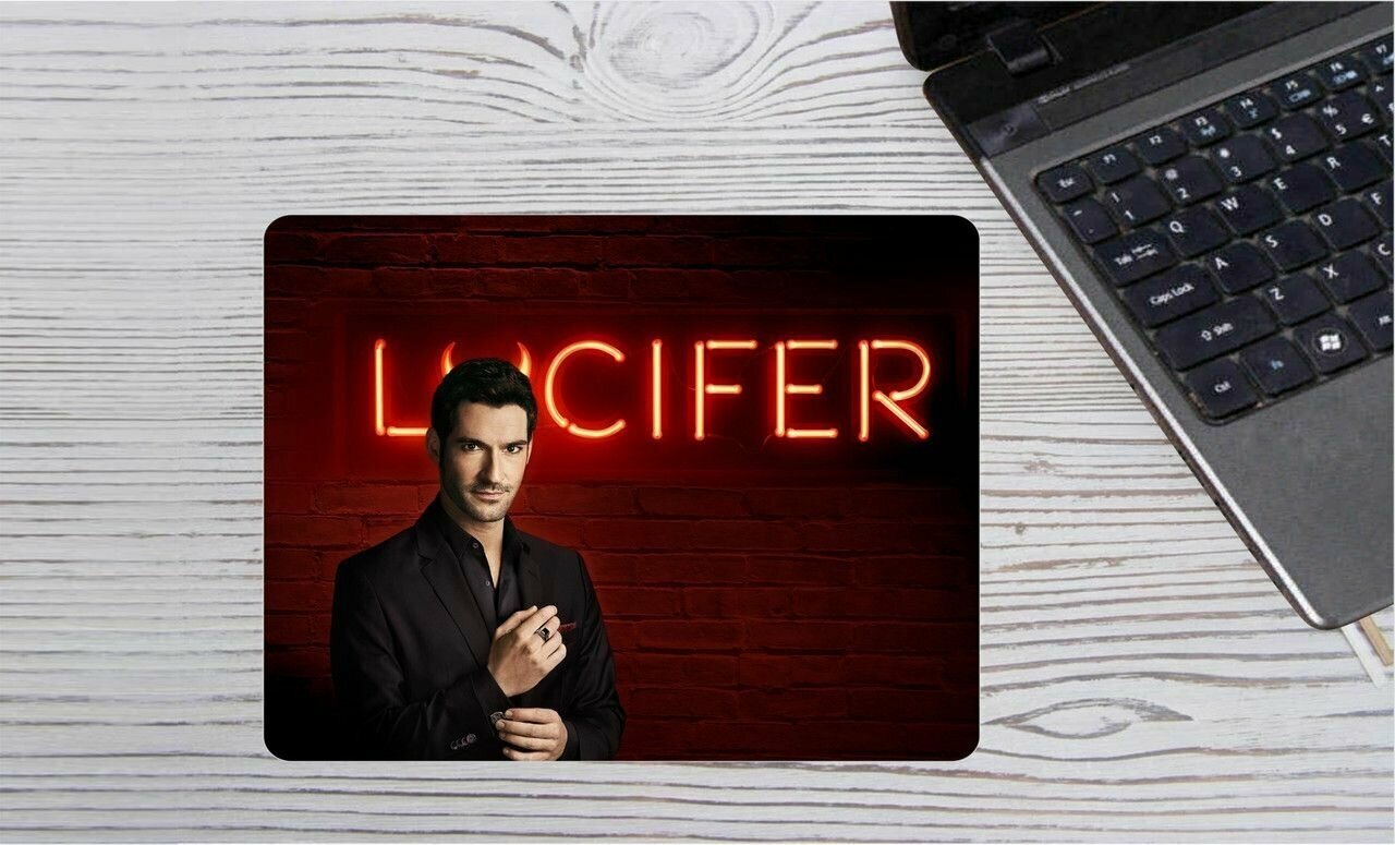 Коврик для мыши BUGRIKSHOP принт "Сериал Люцифер, Lucifer" - 0008