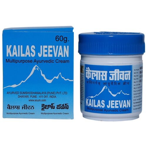 KAILAS JEEVAN (Кайлаш Дживан) крем-бальзам аюрведический), 60 г kailas jeevan крем для тела аюрведический многофункциональный 230 г