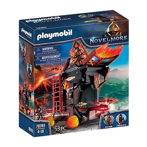 фото Набор с элементами конструктора playmobil novelmore 70393 огненный таран