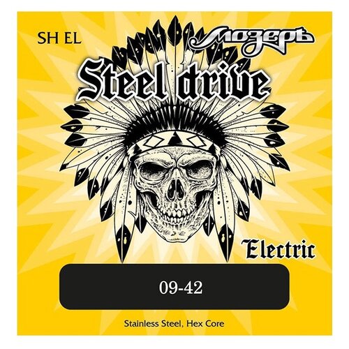 струны для электрогитары мозеръ steel drive sh h 11 52 SH-EL Steel Drive Комплект струн для электрогитары, сталь, 9-42, Мозеръ