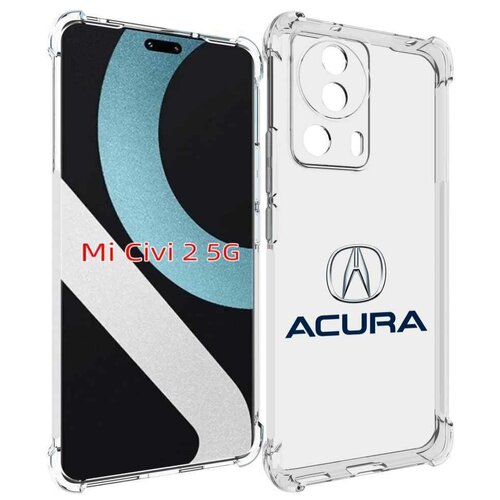 Чехол MyPads acura-акура-2 для Xiaomi Civi 2 задняя-панель-накладка-бампер