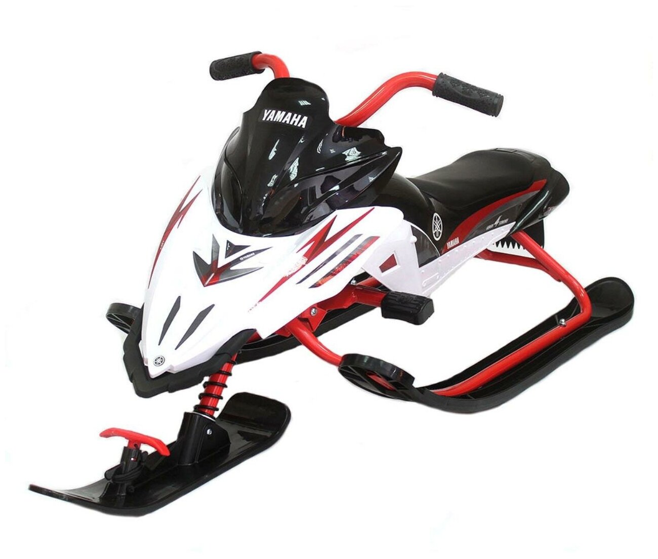 YMC13001LX Yamaha Apex Snow Bike with LED-light, мягкое сиденье, white/red