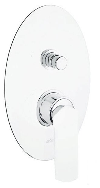 Смеситель для ванны Webert Aria AI860101 white/chrome хром/белый